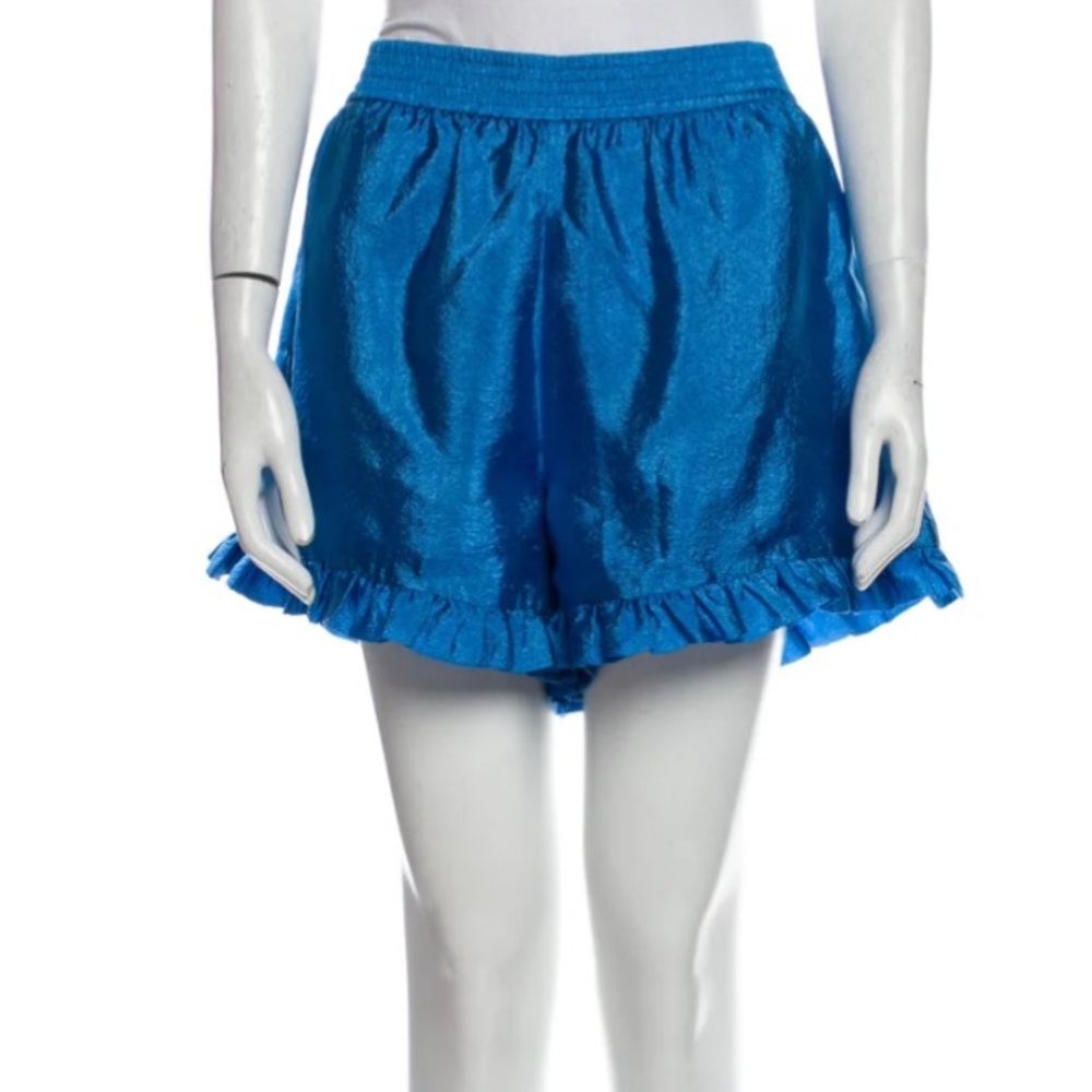 Stine Goya silky viscose shorts - blue - size M